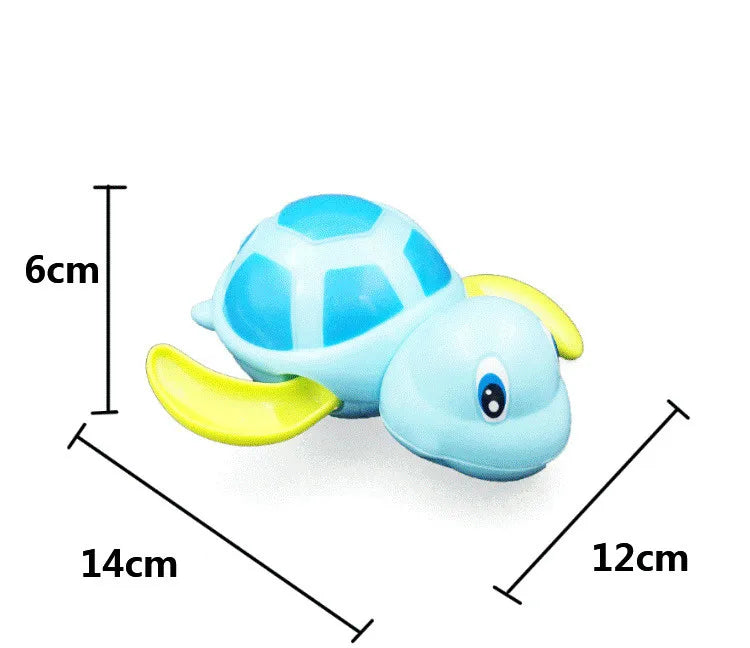 Cute Cartoon Animal Tortoise Classic Baby Water Toy Infant Swim Turtle Wound-up Chain Clockwork Kids Beach Bath Toys