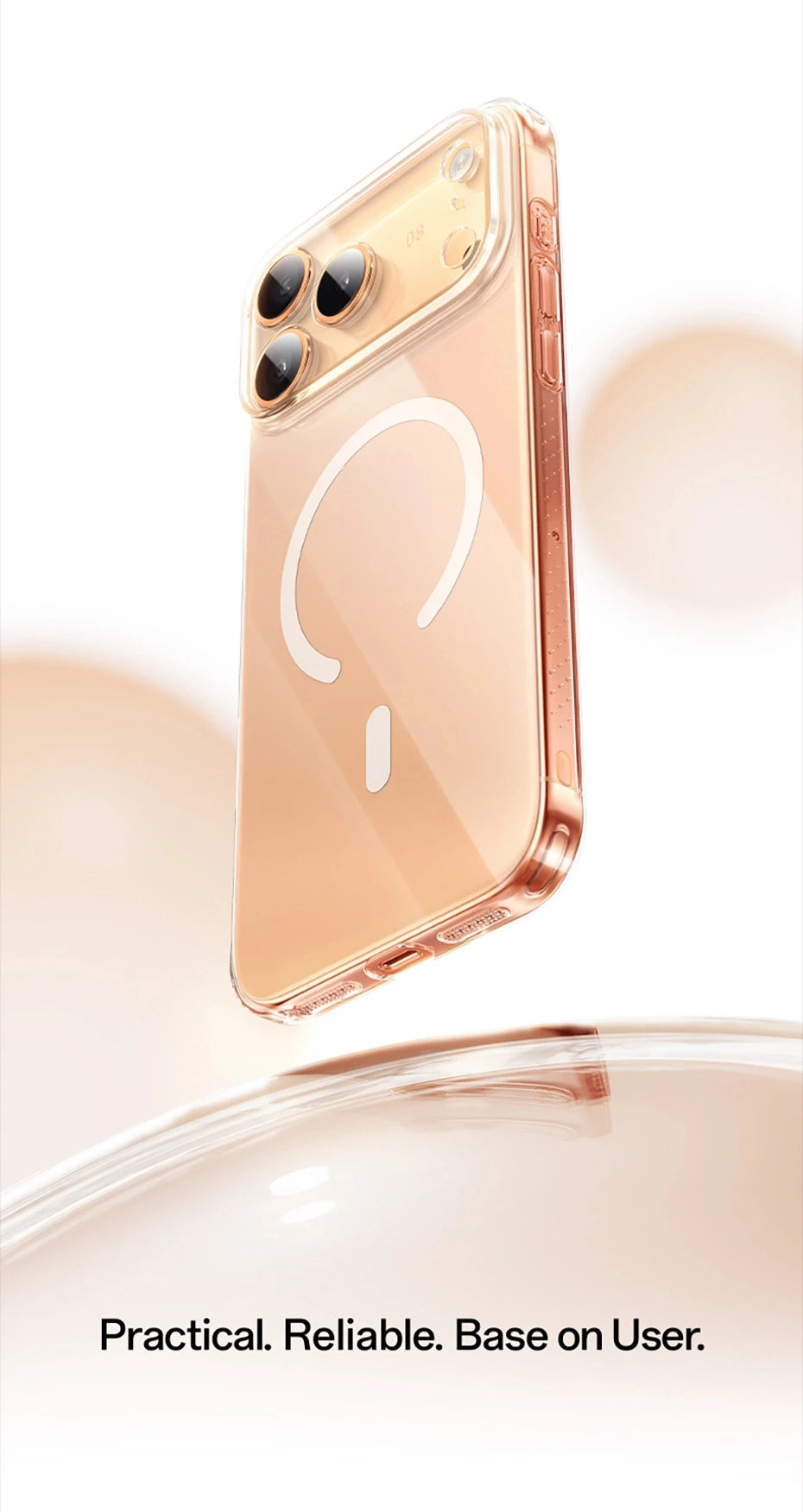 Baseus Magnetic Case For iPhone 17 Pro Max 17 Air Wireless Charging For Magsafe Case For iPhone 16 15 14 13 Pro Max Clear Cover