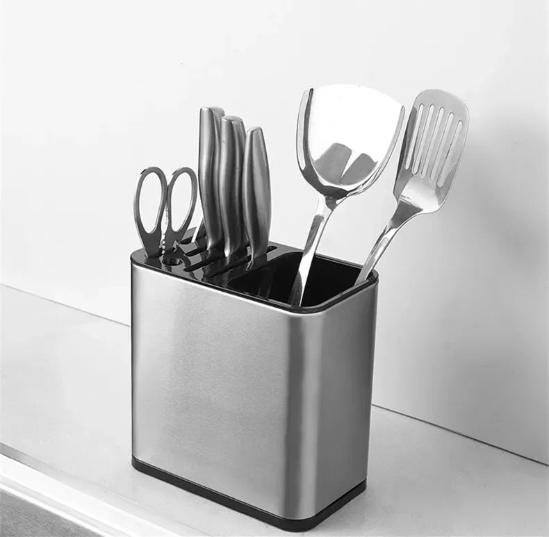 Stainless Steel Cutlery Holder Household Tableware Drainboard Spoon Storage Kitchen Organizer Drainer Dish Drying Rack