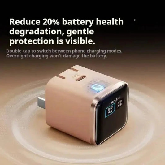 Anker Charging Head Smart Display 45W Fast Three Section Folding Pin GaN Protective Chip for iPhone 17 Pro Max Series Tablet