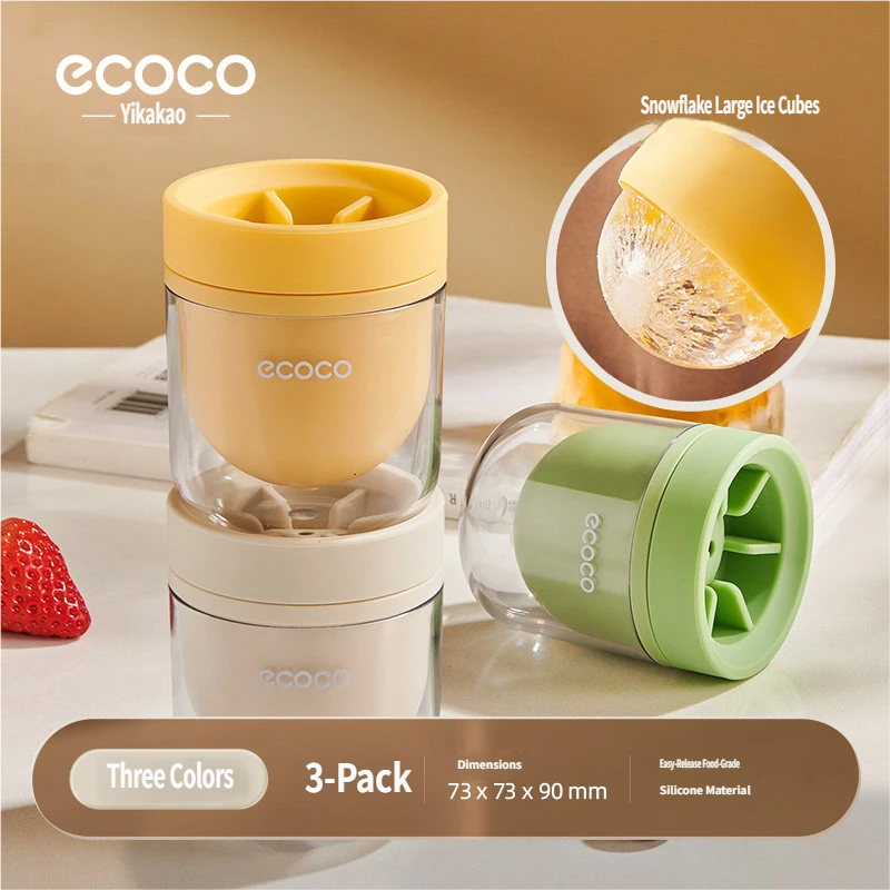 Crystal Clear Ice Ball Maker: Food-Grade Silicone Spherical Ice Mold for Whiskey, Cocktails & Bourbon - Slow-Melting