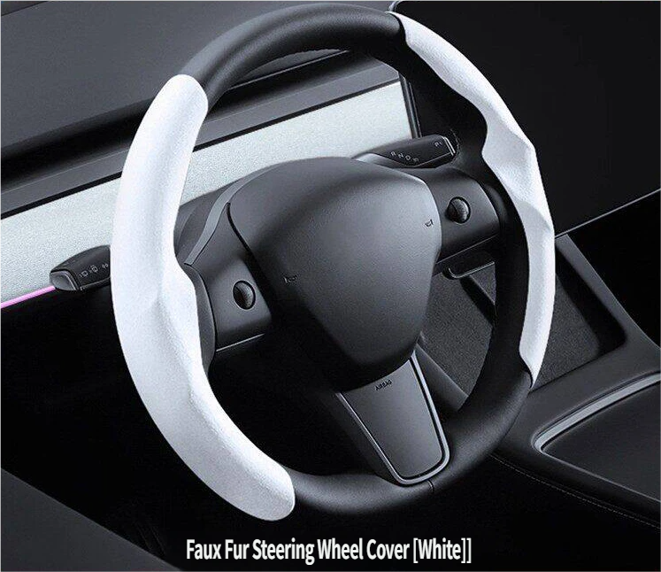 Ultra-Slim Carbon Fiber & Alcantara Steering Wheel Cover for Tesla Model 3 (Highland) & Model Y: Non-Slip, Sweat-Proof & Custom Fit Interior Upgrade