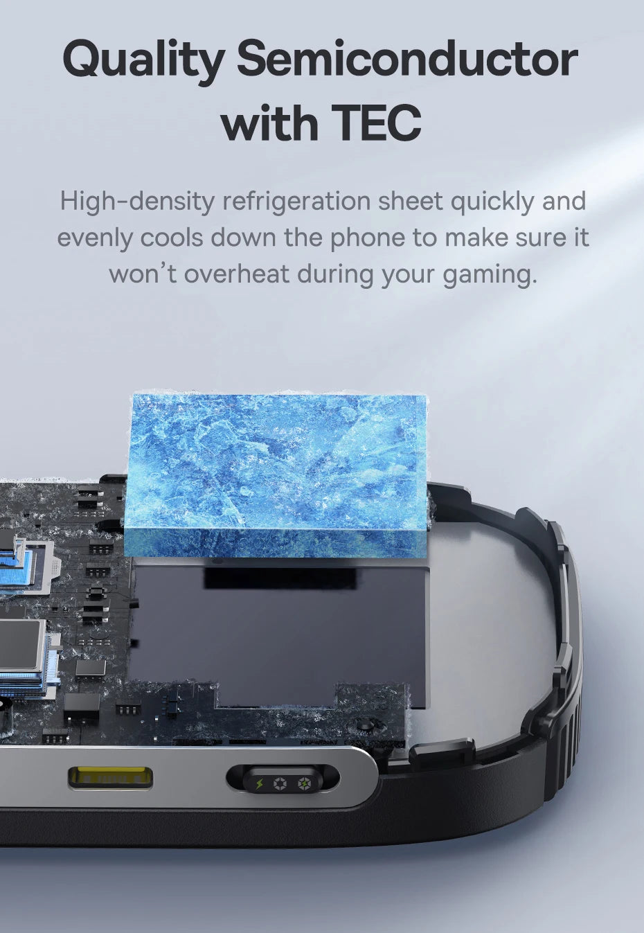Baseus Phone Cooler Support Magnetic 15W Wireless Charging for iPhone 16 Pro Gaming Radiator with Mobile Phone Stand Cooling Fan