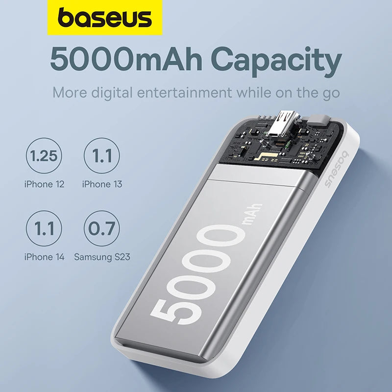 Baseus Magnetic Power Bank Wireless External Battery For Magsafe Powerbank Portable Charger For iphone 15 14 13 12 Mini Pro Max