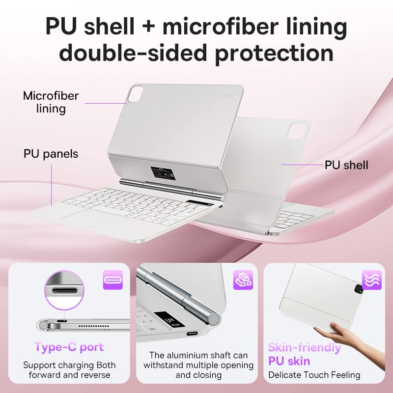 Baseus Wireless Magic Keyboard Magnetic Bluetooth for iPad Pro Magnet Keyboard For iPad Air 5 4 Case Tablet Folding Keyboard