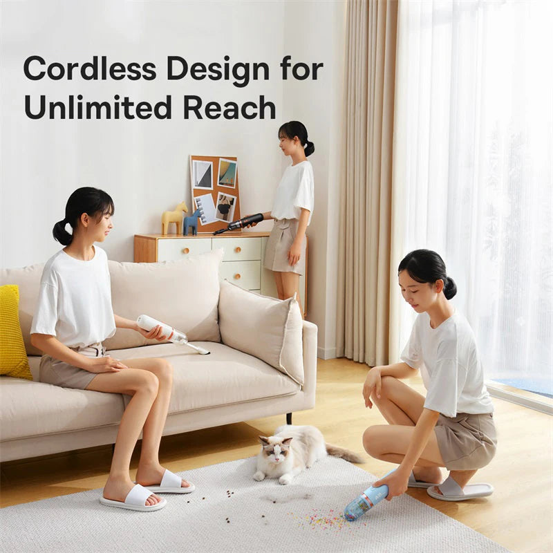 Baseus Vacuum Cleaner 6000Pa Wireless Portable Home Appliance Car Cleaning Mini Handheld Portable Cordless Cleaner