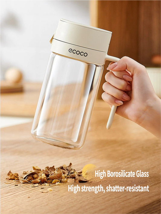 Automatic Gravity Flip Oil Dispenser: Leak-Proof Food-Grade Glass Bottle with No-Drip Spout for Olive Oil, Soy Sauce & Vinegar