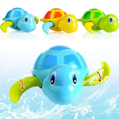 Cute Cartoon Animal Tortoise Classic Baby Water Toy Infant Swim Turtle Wound-up Chain Clockwork Kids Beach Bath Toys