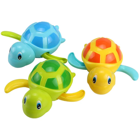 Cute Cartoon Animal Tortoise Classic Baby Water Toy Infant Swim Turtle Wound-up Chain Clockwork Kids Beach Bath Toys