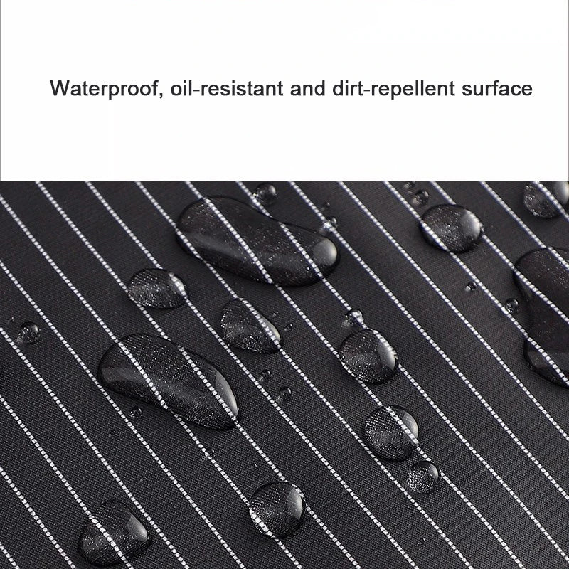 Waterproof Kitchen Apron Sleeveless Cross Back Restaurant Uniform with Removable Hand Towel Anti-fouling Cooking Baking Bibs