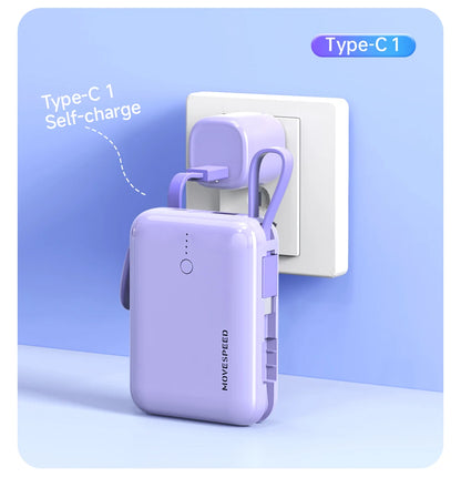 MOVESPEED Q10 Plus 10000mAh Power Bank PD20W Portable Mini External Battery Fast Charging Powerbank for Samsung Xiaomi iPhone