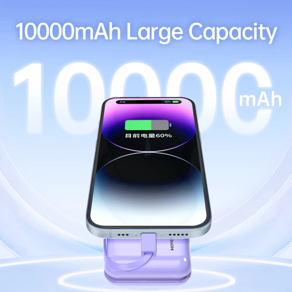 MOVESPEED Q10 Plus 10000mAh Power Bank PD20W Portable Mini External Battery Fast Charging Powerbank for Samsung Xiaomi iPhone