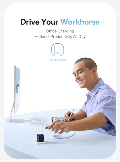 Baseus 45W PD Charger For iPhone 17 16 15 Pro Max Samsung Galaxy Fast Charger GaN Charger USB C Charger Portable Phone Charger