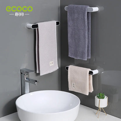 Towel Rack Punch-Free Bathroom Bathroom Suction-Type Rack Bath Towel Rack Nordic Simple Creative Single Rod Item Hanging Pole