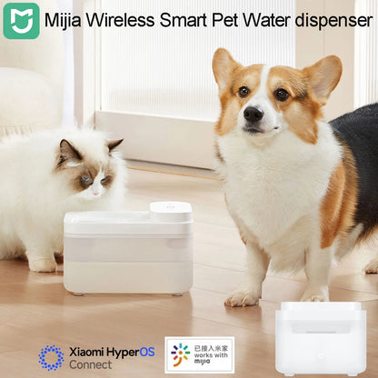 Mijia Wireless Smart Pet Water Dispenser Dog Cat Automatic Induction Mute Drink Feeder ABS 3L 5000mAh Rechargeable Battery