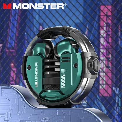 Monster XKT10 Bluetooth Earphones Wireless Headphones Gamer Headset Waterproof TWS Noise Reduction With Microphone Sports Earbud