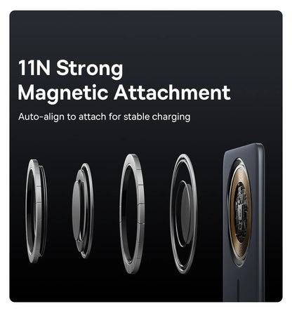 Baseus 5000mAh Magnetic Power Bank 15W Wireless 20W Wired Charging Thin Card-Sized Slim Portable Powerbank for iPhone Samsung