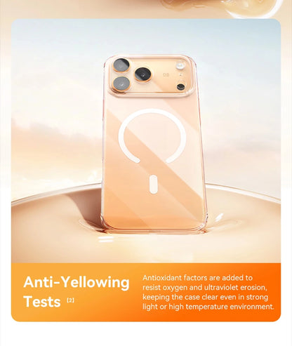 Baseus Magnetic Case For iPhone 17 Pro Max 17 Air Wireless Charging For Magsafe Case For iPhone 16 15 14 13 Pro Max Clear Cover
