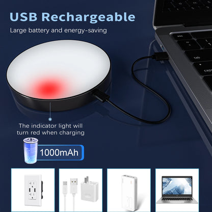 WILLED Rechargeable Dimmable Touch Light Buit-in 1000mAh Batter Portable LED Night Lights for Cabinet Wardrobe Kitchen Bedroom