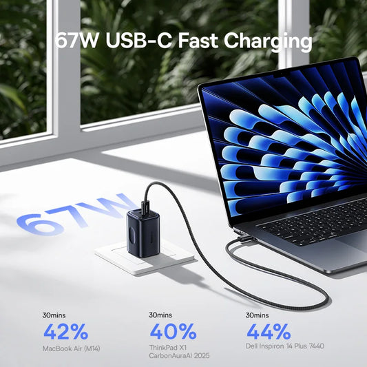 Baseus Picogo 67W GaN Charger PD Charge Type C USB Charger Support PD QC Phone Charger For iPhone 17 Travel Charger Portable