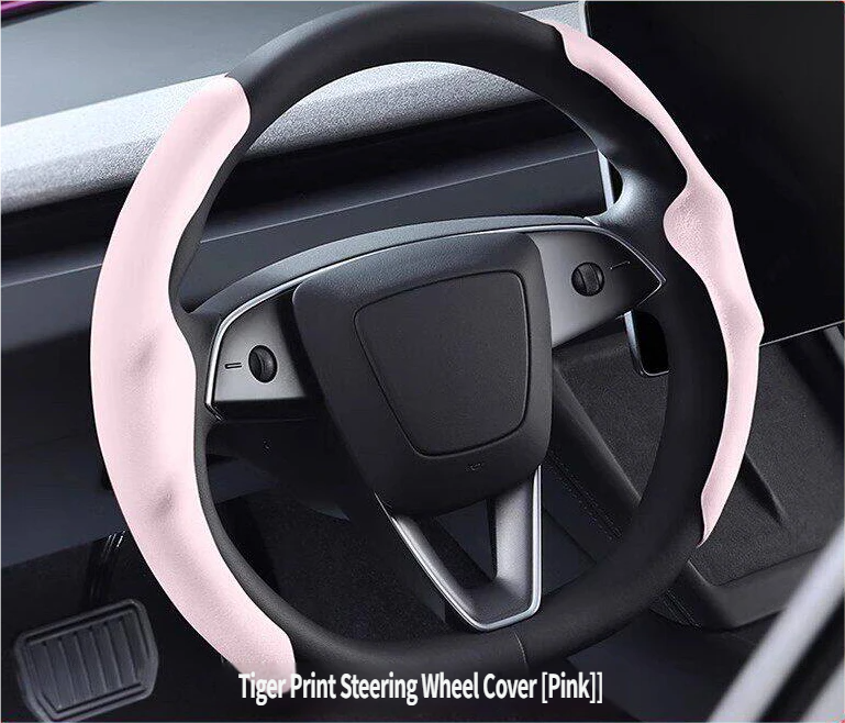 Ultra-Slim Carbon Fiber & Alcantara Steering Wheel Cover for Tesla Model 3 (Highland) & Model Y: Non-Slip, Sweat-Proof & Custom Fit Interior Upgrade