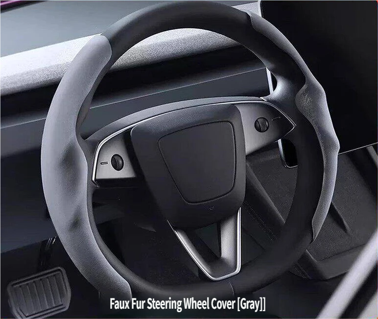 Ultra-Slim Carbon Fiber & Alcantara Steering Wheel Cover for Tesla Model 3 (Highland) & Model Y: Non-Slip, Sweat-Proof & Custom Fit Interior Upgrade
