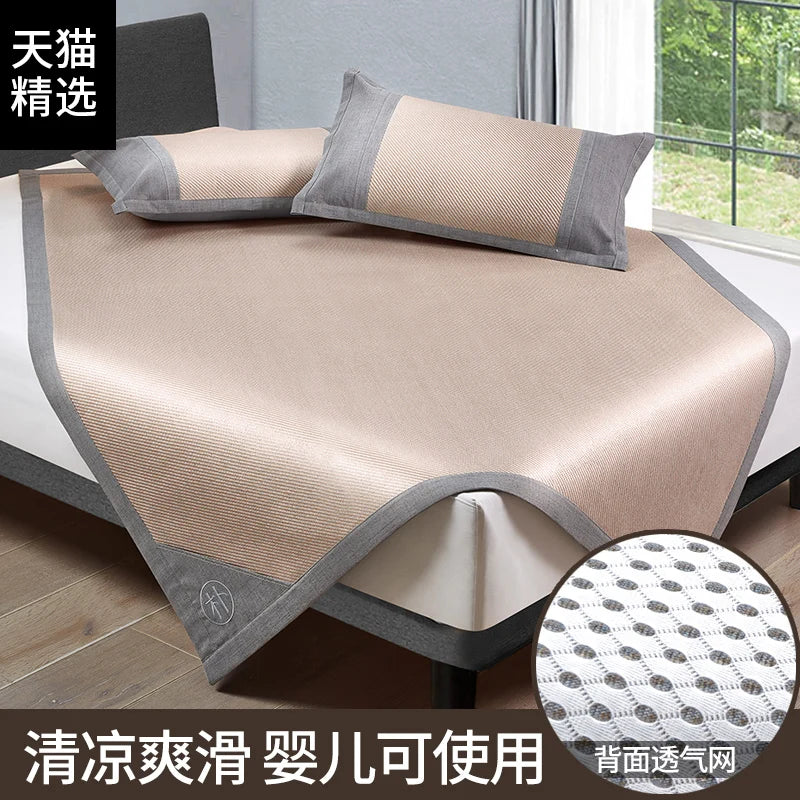 Rattan mat cool mattress ice silk mat summer natural pure rattan spring summer dual-use 1.5/1.8m grass mat bamboo mat household