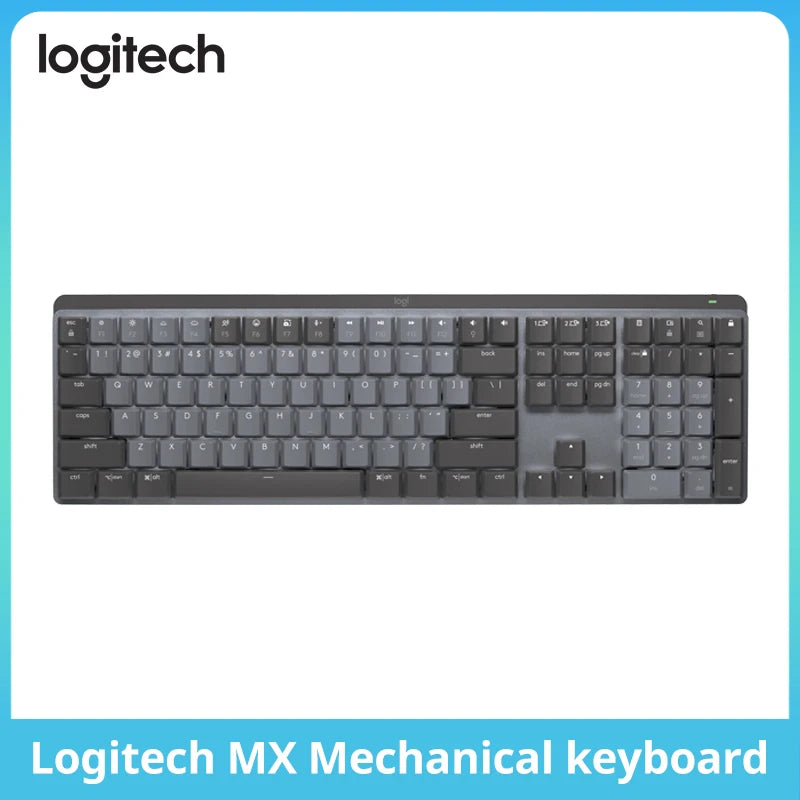 Logitech MX Mechanical Wireless Gaming Keyboard Office Gaming Keyboard for Windows IOS Android office games Keyboard