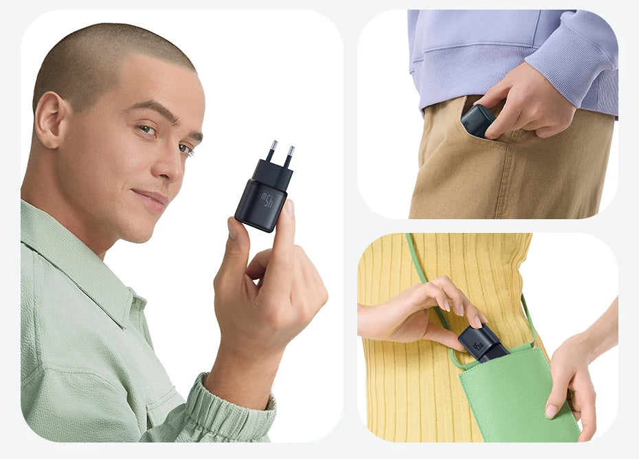 Baseus 45W PD Charger For iPhone 17 16 15 Pro Max Samsung Galaxy Fast Charger GaN Charger USB C Charger Portable Phone Charger