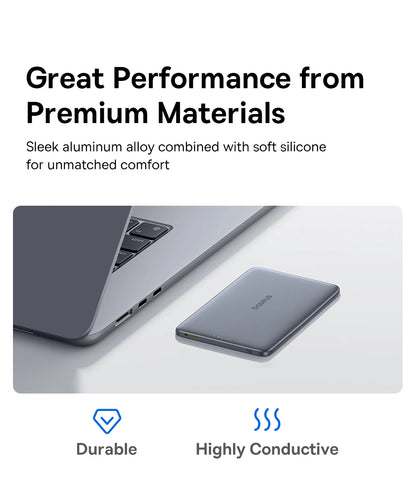Baseus 5000mAh Magnetic Power Bank 15W Wireless 20W Wired Charging Thin Card-Sized Slim Portable Powerbank for iPhone Samsung