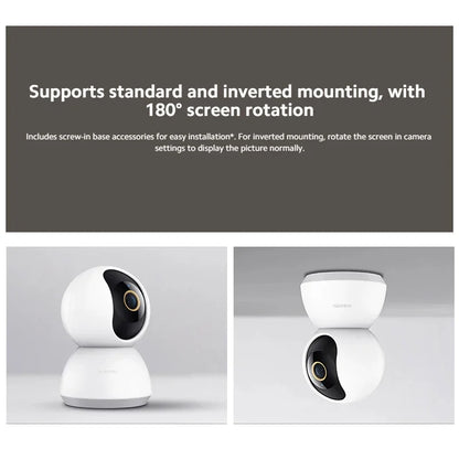 Global Version Xiaomi 360° Home Security Camera C300 Super Clear 2K Image F1.4 Large Aperture AI Human Detection Mi Camera