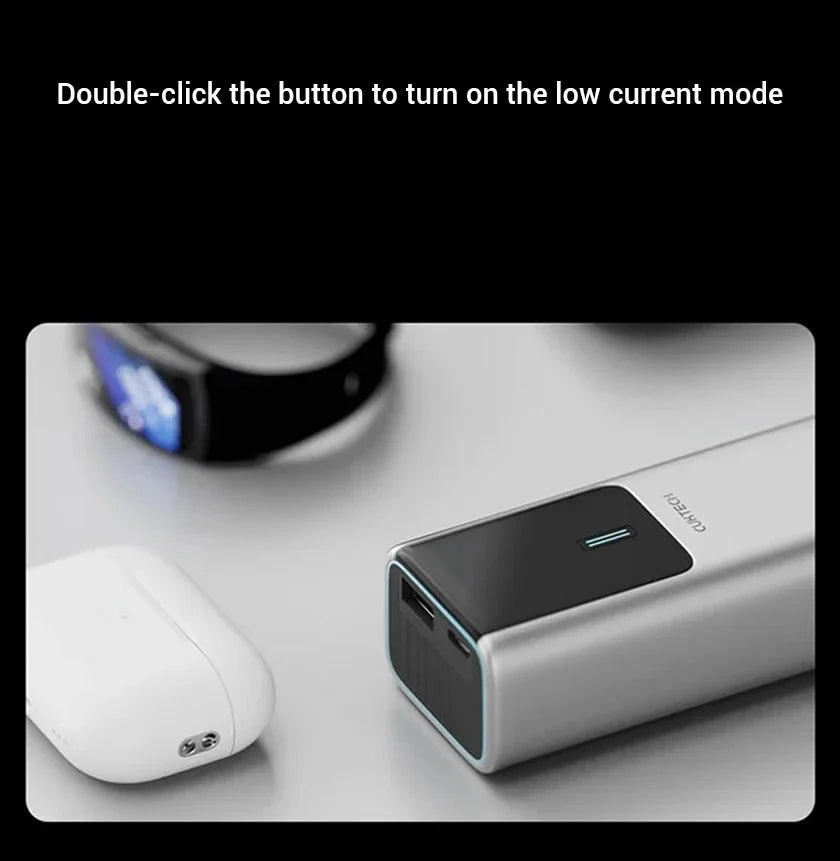 CUKTECH 120W 10000mAh Power Bank Super Fast Charging Battery High Capacity Digital Display Power Bank for iPhone Samsung Xiaomi