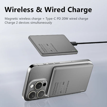 MOVESPEED S05 Magnetic Power Bank 5000mAh PD20W Portable Mini Size Wireless Powerbank Battery Charger for iPhone Samsung Xiaomi