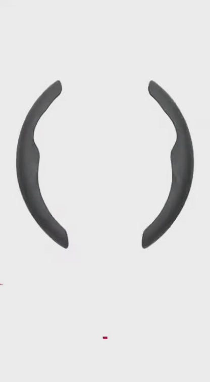 Ultra-Slim Carbon Fiber & Alcantara Steering Wheel Cover for Tesla Model 3 (Highland) & Model Y: Non-Slip, Sweat-Proof & Custom Fit Interior Upgrade