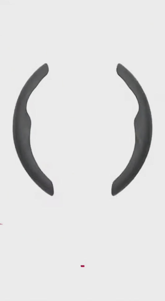 Ultra-Slim Carbon Fiber & Alcantara Steering Wheel Cover for Tesla Model 3 (Highland) & Model Y: Non-Slip, Sweat-Proof & Custom Fit Interior Upgrade